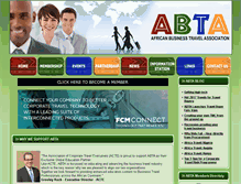 Tablet Screenshot of abta.co.za
